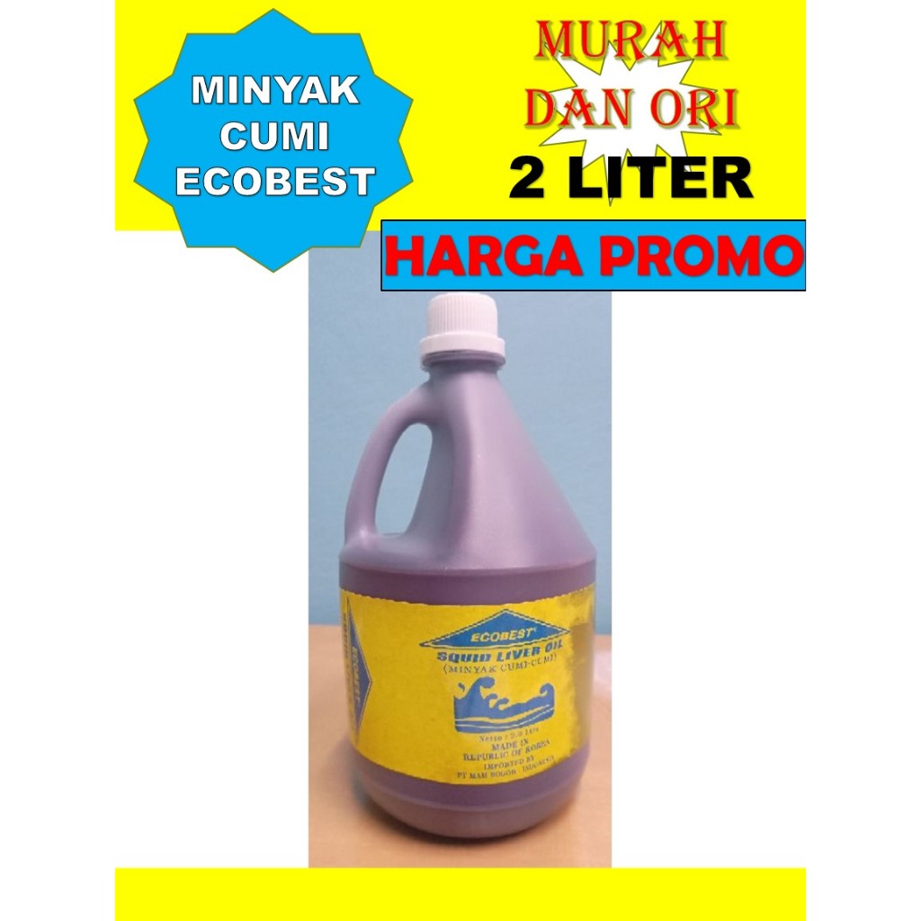 

Minyak Cumi Ecobest 2 Liter / SQUID LIVER OIL MINYAK CUMI CUMI