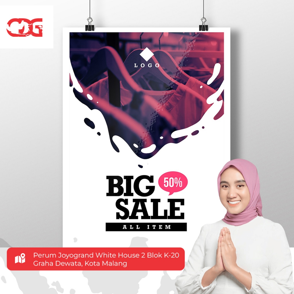 

CETAK POSTER CUSTOME ART PAPER UKURAN A3+ (320 X 470) MM