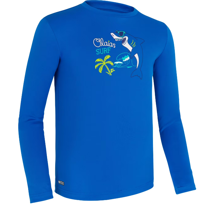 OLAIAN Kaos Lengan Panjang Selancar Bodyboarding Anak Unisex  UPF 50+