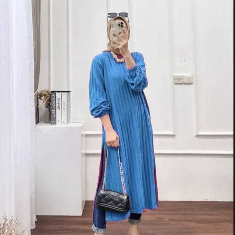TUNIK KNI HORNET DEWASA LONG TUNIK KNIT HORNET TEBAL