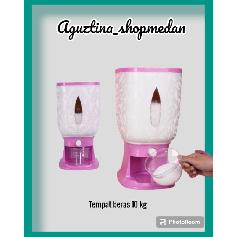 Ready medan-Dispenser beras 3D/tempat beras 10 kg /tempat penyimpanan beras RIJEK