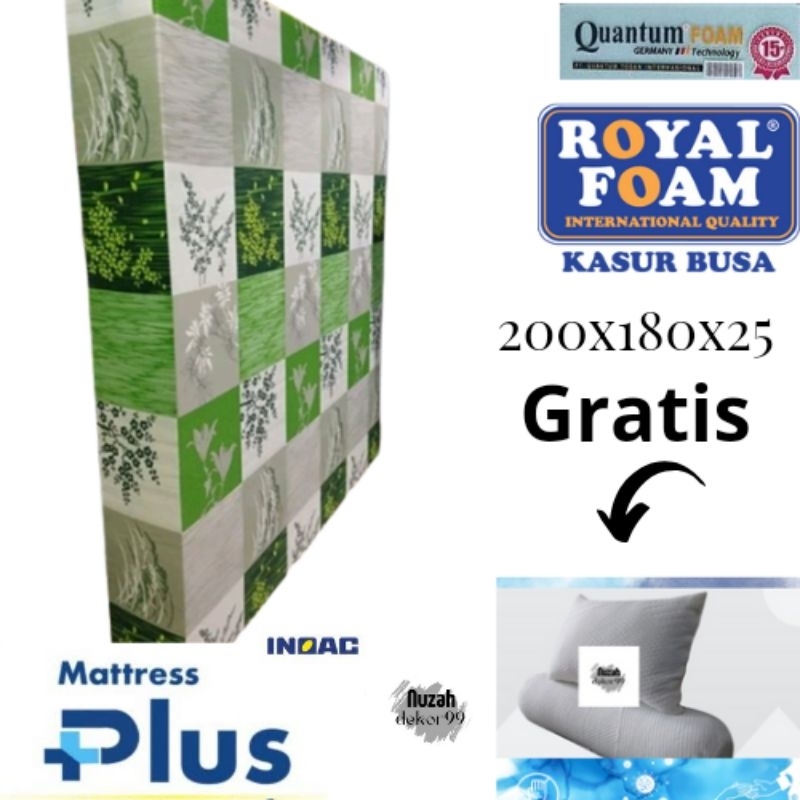 KASUR 200X180X25 INOAC ROYAL QUANTUM MATTRESS PLUS