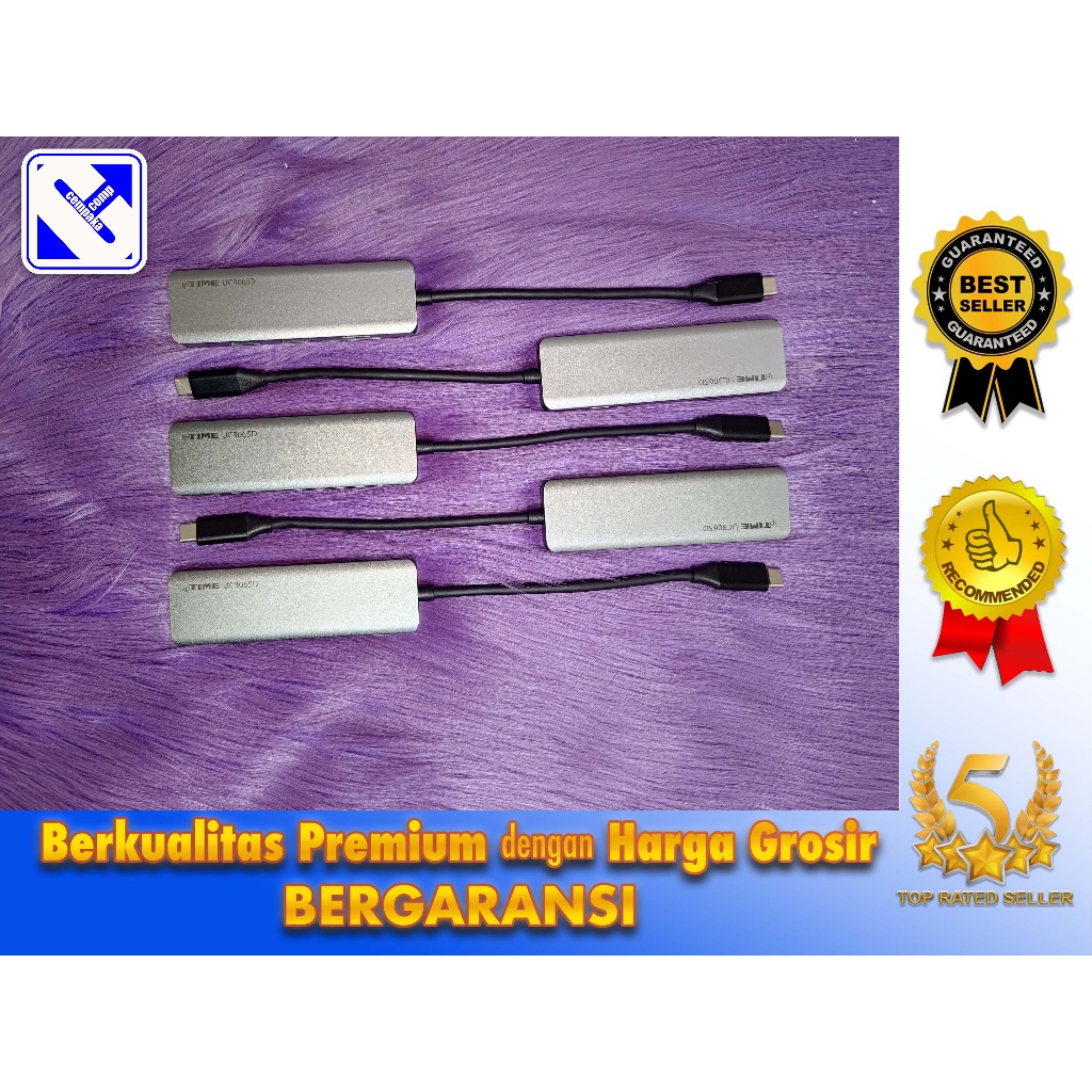 Adapter USB Port C SD Card Macbook Ipad laptop 6in1 ipTIME UC306SD Garansi