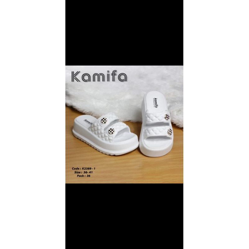 Sandal wanita Sandal jelly Slip wedges premium platform EVa rubber Non Slip sole double