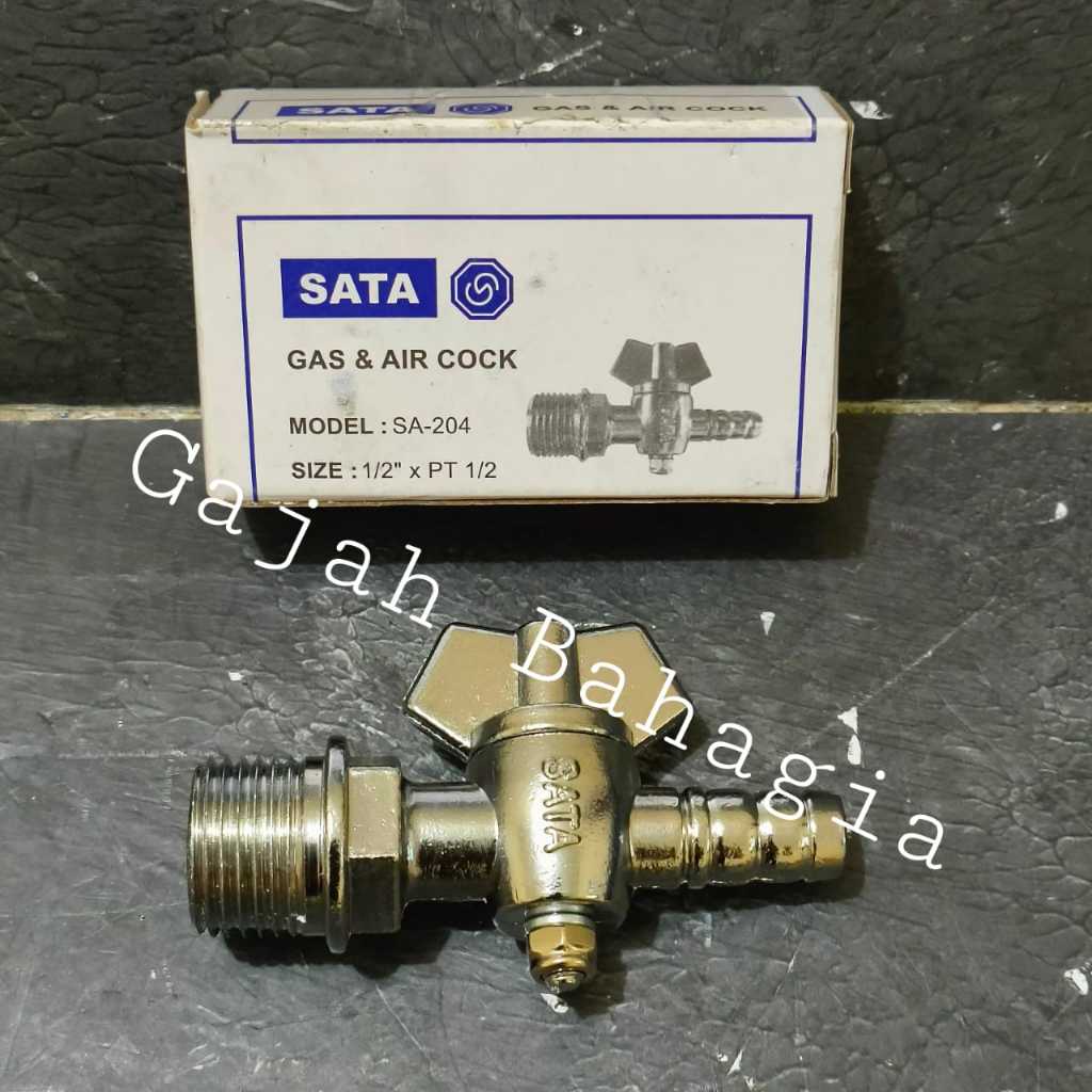 Kran gas single LPG 1/2 inch Air cock Keran Kompor