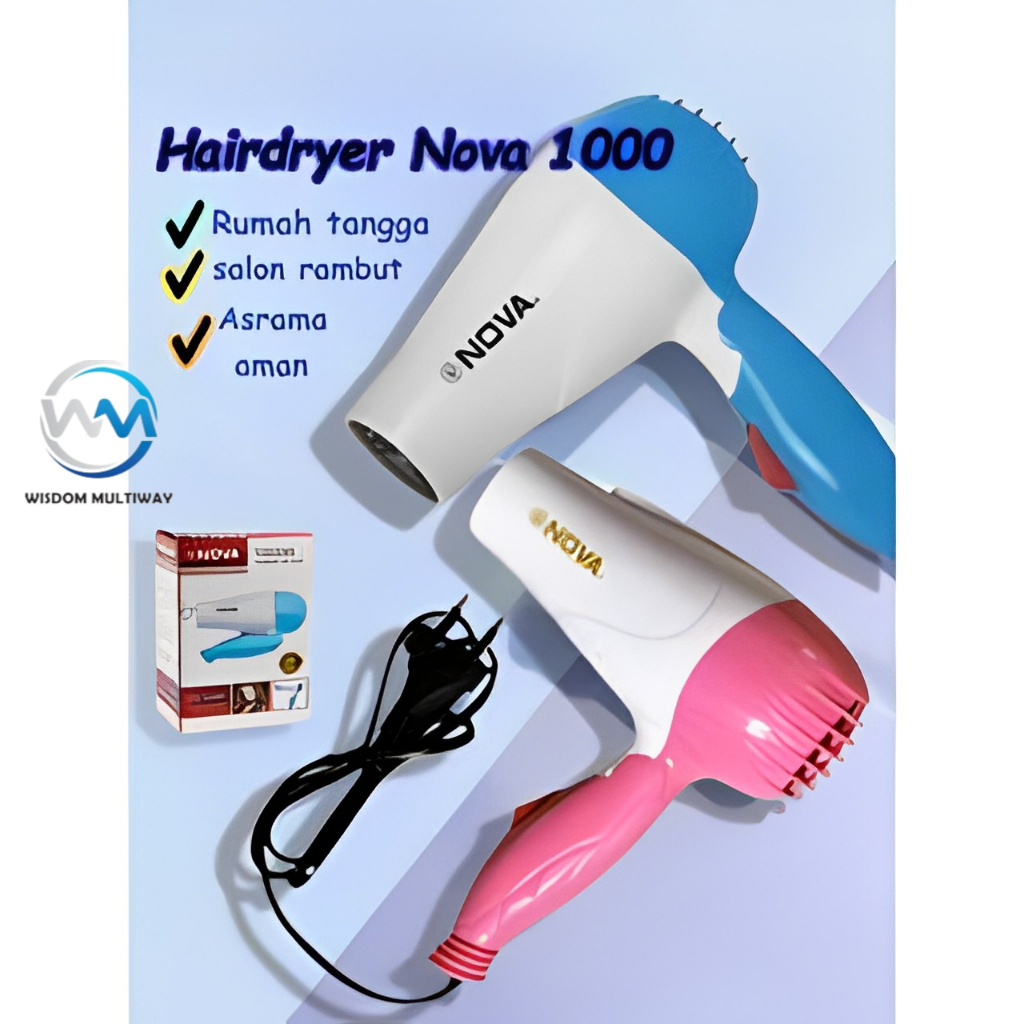 Hair Dryer Nova - Alat Pengering Rambut Merek Nova NV-1290