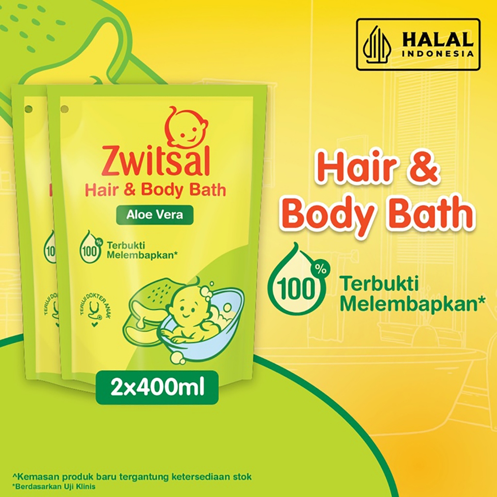[ Buy 1 Get 1 ] Zwitsal Baby Bath Hair And Body 450 ml / 400 ml Sabun Mandi Shampo Bayi Natural Aloe Vera Image 2