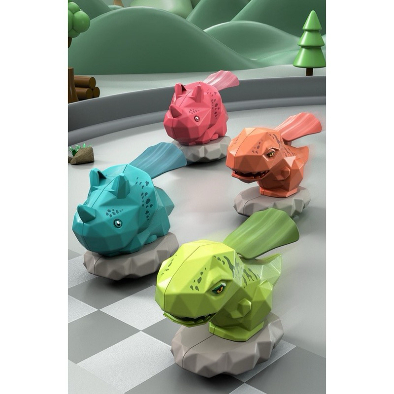 Mainan Toys Main Dino Balap Mobil Mobilan Dinosaurus