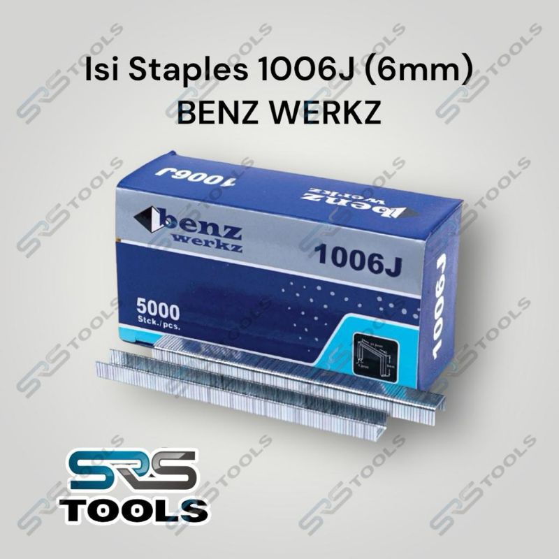 

BENZ 1006J Isi Staples Tembak 6 mm - Refill Stapler Angin 1006 J 6mm