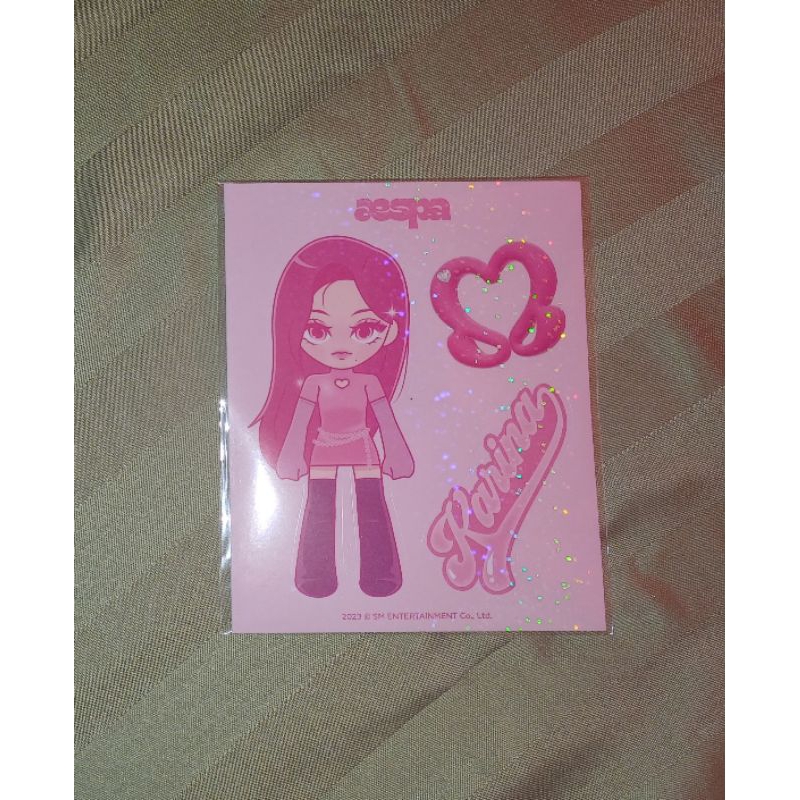 Ready Stock Sealed Karina Luggage Sticker