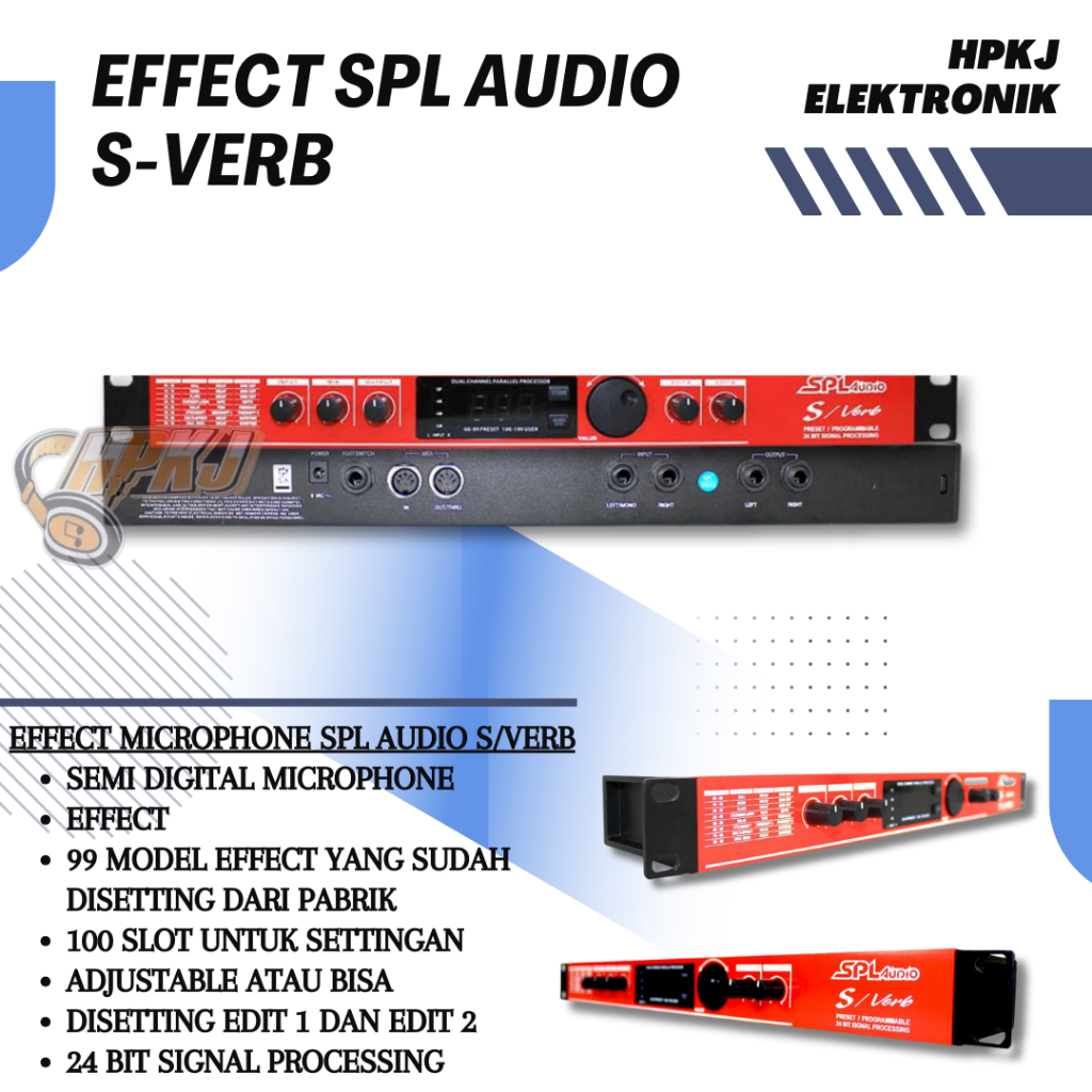 EFFECT VOCAL SPL AUIDO S/VERB Effect efek vokal sverb s-verb SPL AUDIO