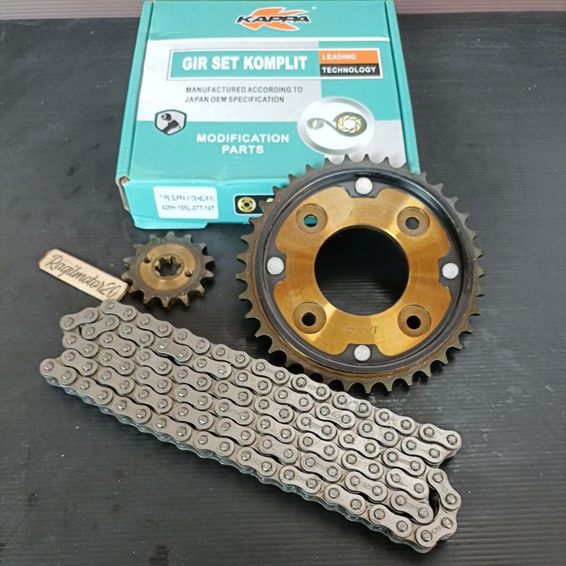GIR SET GEAR PAKET 14T-37T SUPRA X 125 HELM IN LAMA FI INJEKSI BAJA BAKARAN KP