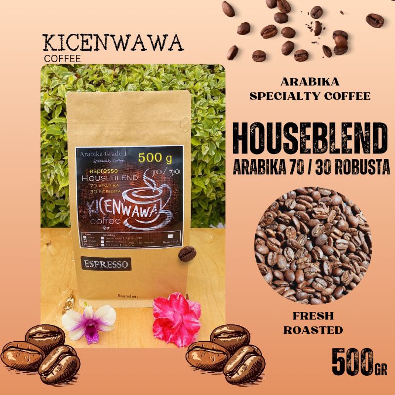 

Biji Kopi Houseblend A70 : R30 500gr / House Blend Arabika 70 : Robusta 30 / Specialty Coffee / Biji Kopi Premium
