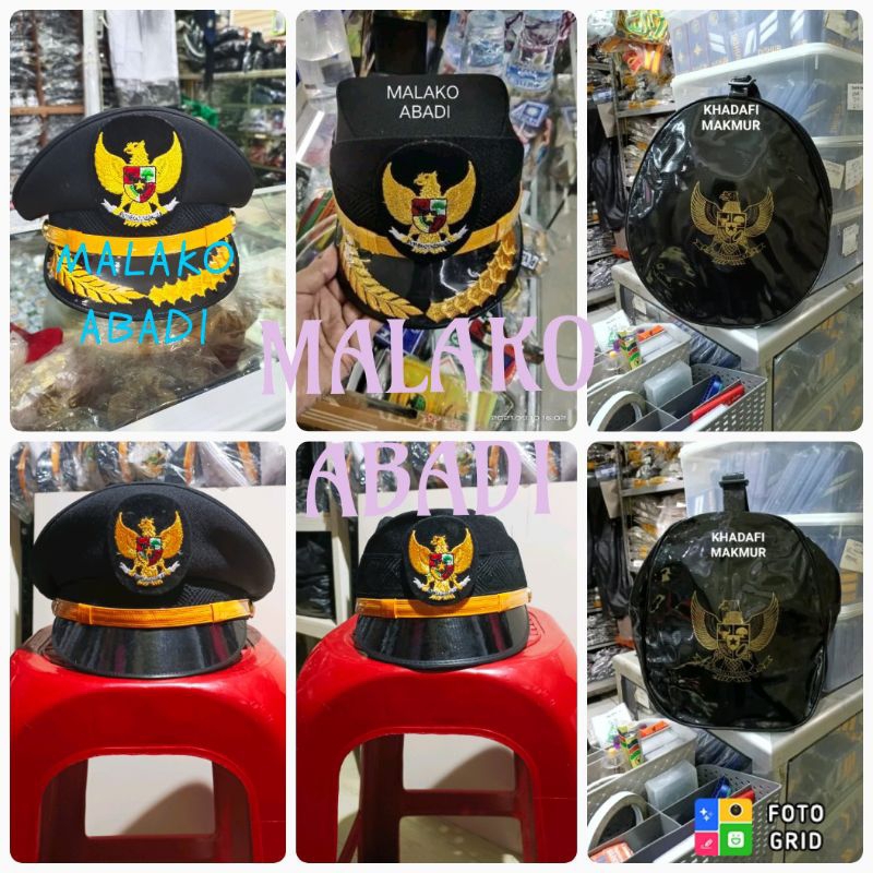 Topi pet PDU Camat Pria dan Wanita