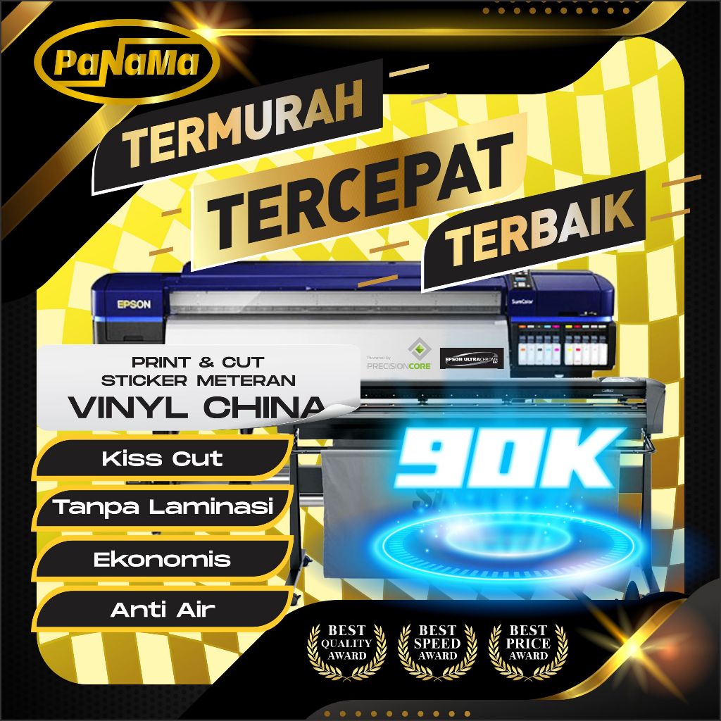 

Print & Cut Sticker Vinyl China, Print Cut Stiker Meteran, Stiker Label Meteran Murah, Bandung