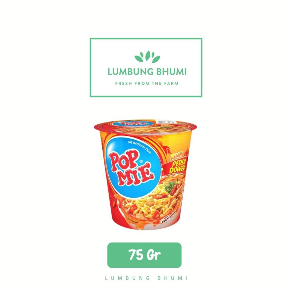 

POP MIE Pedes Dower Ayam Pedas 75 Gr Ecer 1 Pcs - Lumbung Bhumi