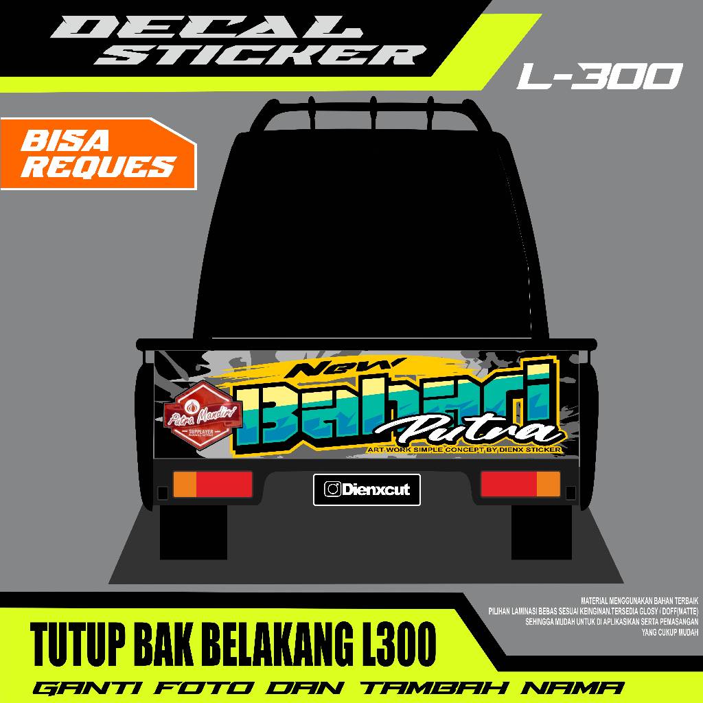TERBARU  DECAL STICKER PINTU BAK BELAKANG L300