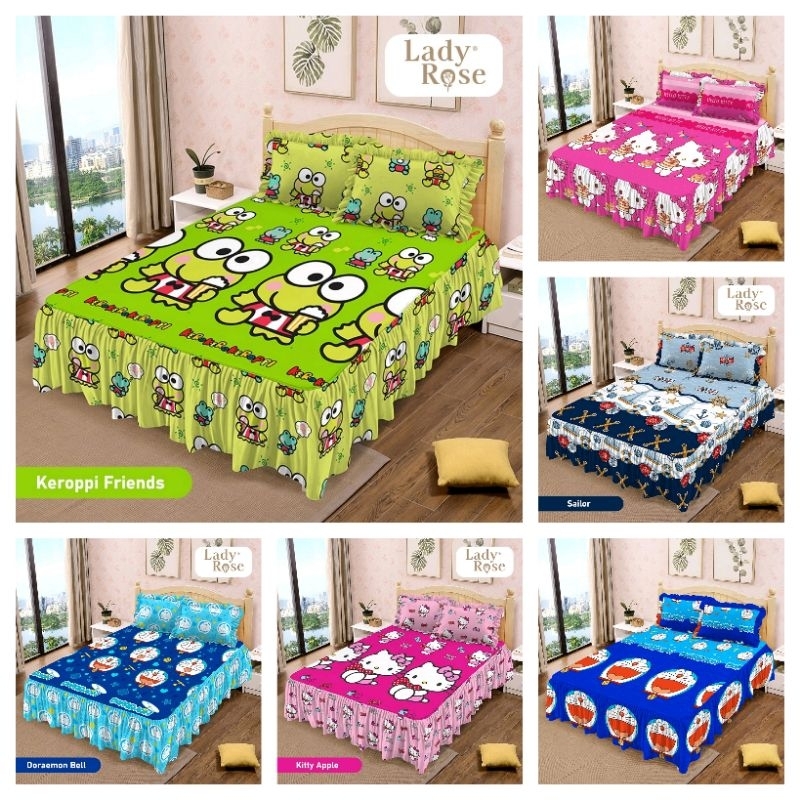 Lady Rose - Sprei Rumbai King 180x200 Motif Anak