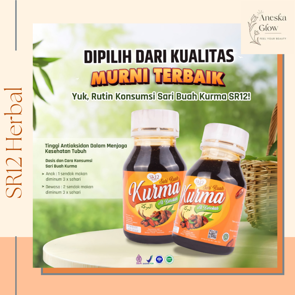 

Sari Buah Kurma Al Barokah SR12 - Sari Kurma Asli Untuk Meningkatkan Stamina Tubuh, Dapat Mencegah Anemia