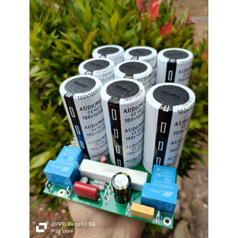 Kit PSU isi 8 elko 100volt 10000uf class AB lengkap softstar+Protector speaker+Teg Simetris+Supply F