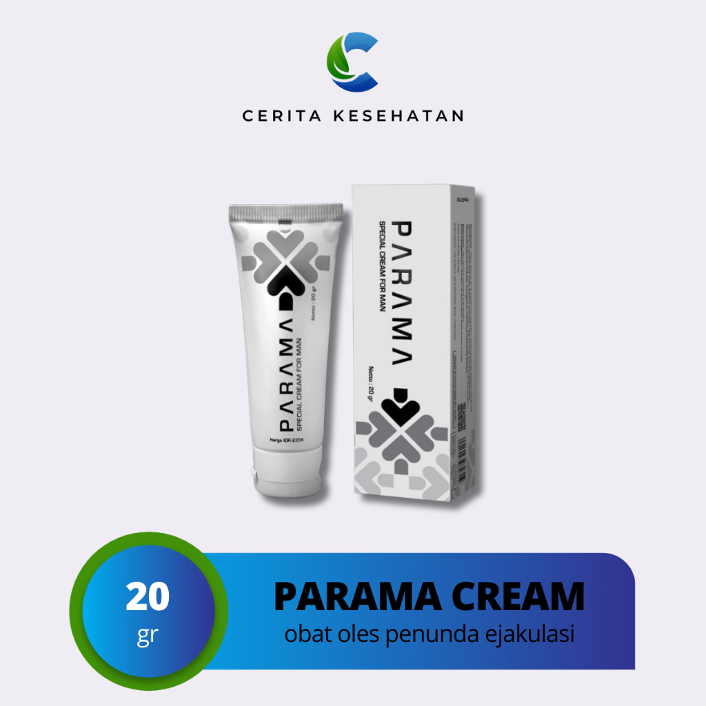 PARAMA CREAM Original 100% Obat Herbal Penunda Ejakulasi Dini Obat Kuat Pria Oles Tahan Lama Sex Ori