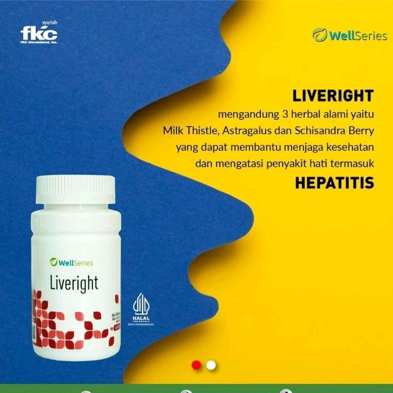 Liveright FKC| Suplemen tuk menjaga kesehatan hati dan organ lainnya.Produk Halal dan Ori