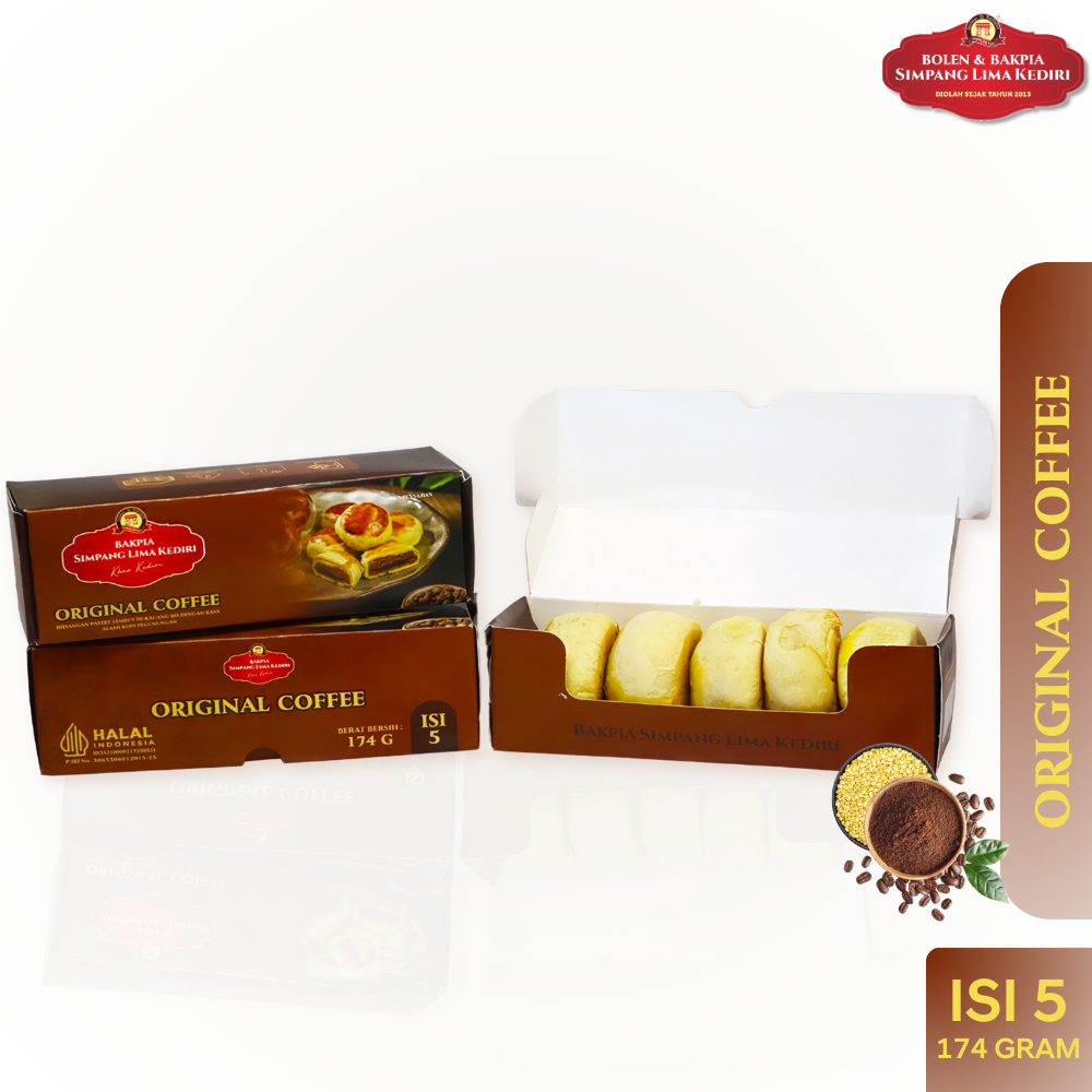 

Bakpia Simpang Lima Kediri - Box isi 5 Original Coffee