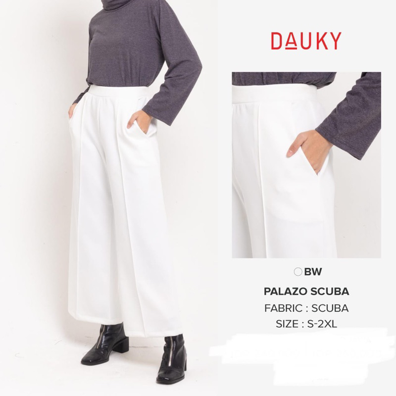 Palazo scuba dauky celana dauky