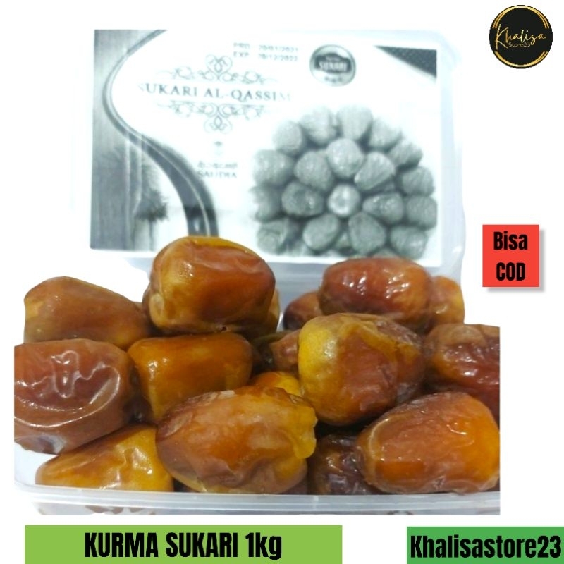 

KURMA SUKARI 1KG / SUKARI AL MADINAH/SUKARI AL QASIM /NR [KEMASAM TOPLES]