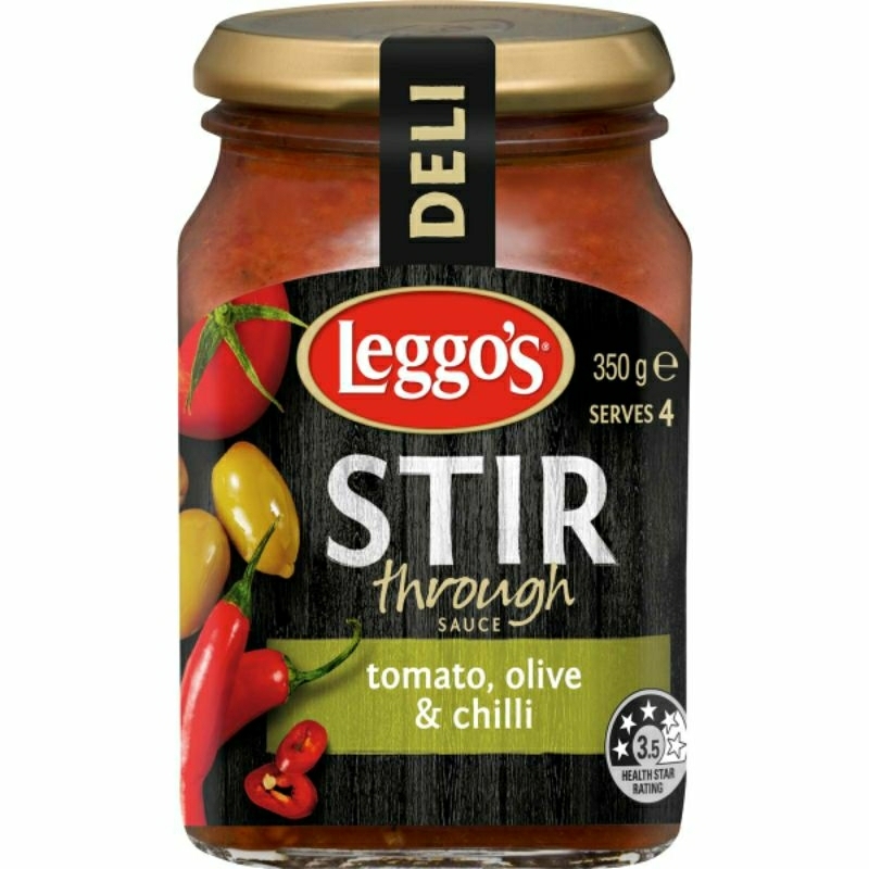 

LEGGO'S Stir Through Sauce Tomato, Olive, Chilli 350g