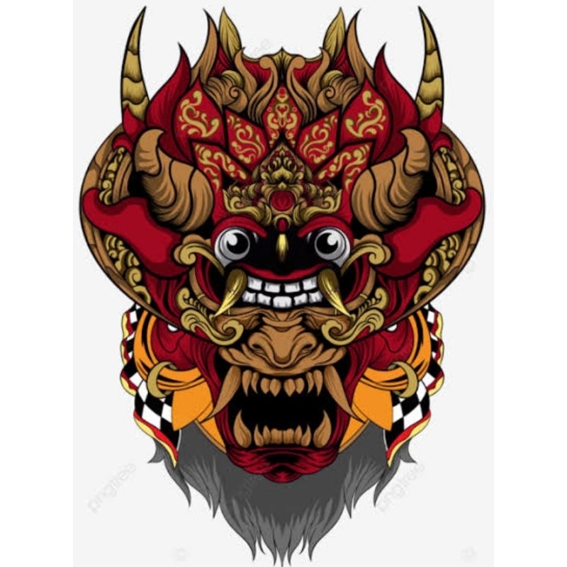 

Stiker Vinyl Waterproof Barong Bali | Stiker Vinyl custom