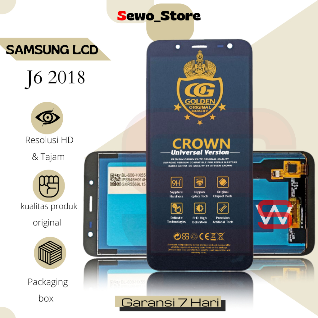 LCD TOUCHSCREEN SAMSUNG J6 2018 / J600 / J600G / J600F / A6 2018 / A600 / A600F ORIGINAL FULLSET COM