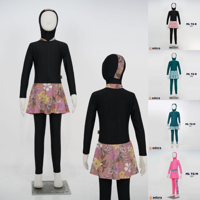 (TK/SD) Setelan Baju Renang Muslim Anak Perempuan - Baju Renang Anak Warna Pink - Setelan Baju Renan