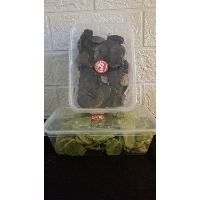 

Kripik pisang lumer coklat