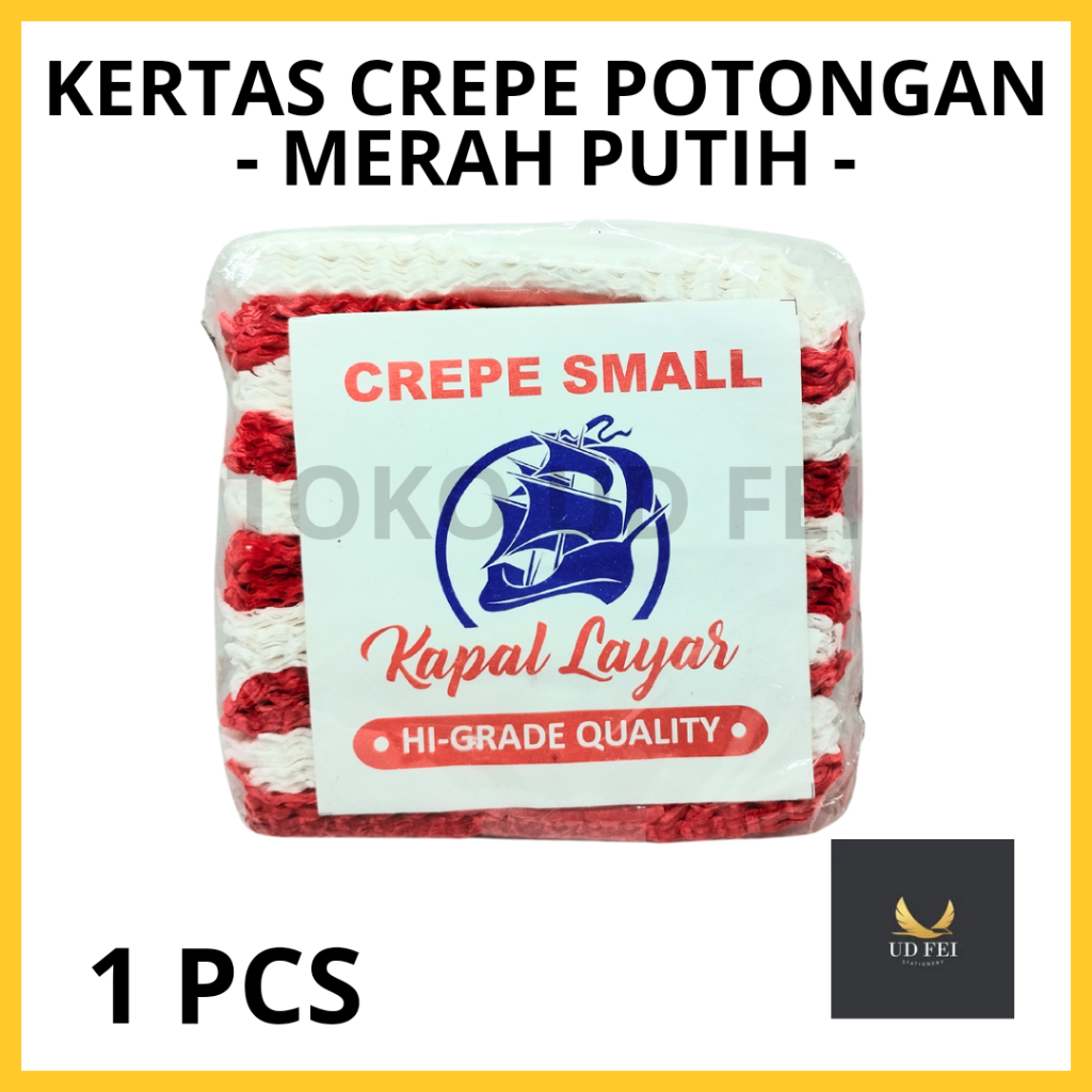 

(1 SET) Kertas Crepe Merah Putih/ Kertas Crepe warna/ kertas klobot