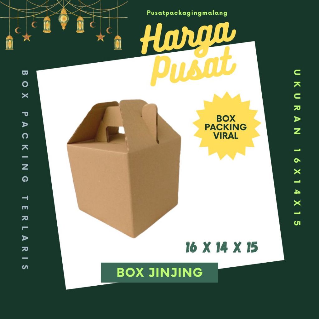 

Kardus Jinjing 16x14x15 Gable Box Dus Parcel Parcking Buah Hampers Kemasan Idul fitri