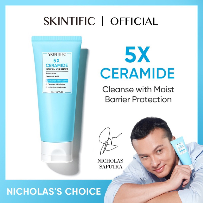 skintific 5x ceramide low ph cleanser