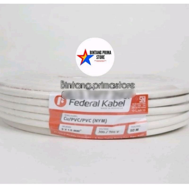 Kabel NYM 2x1.5mm Federal / 2 x 1.5 mm 50M FEDERAL