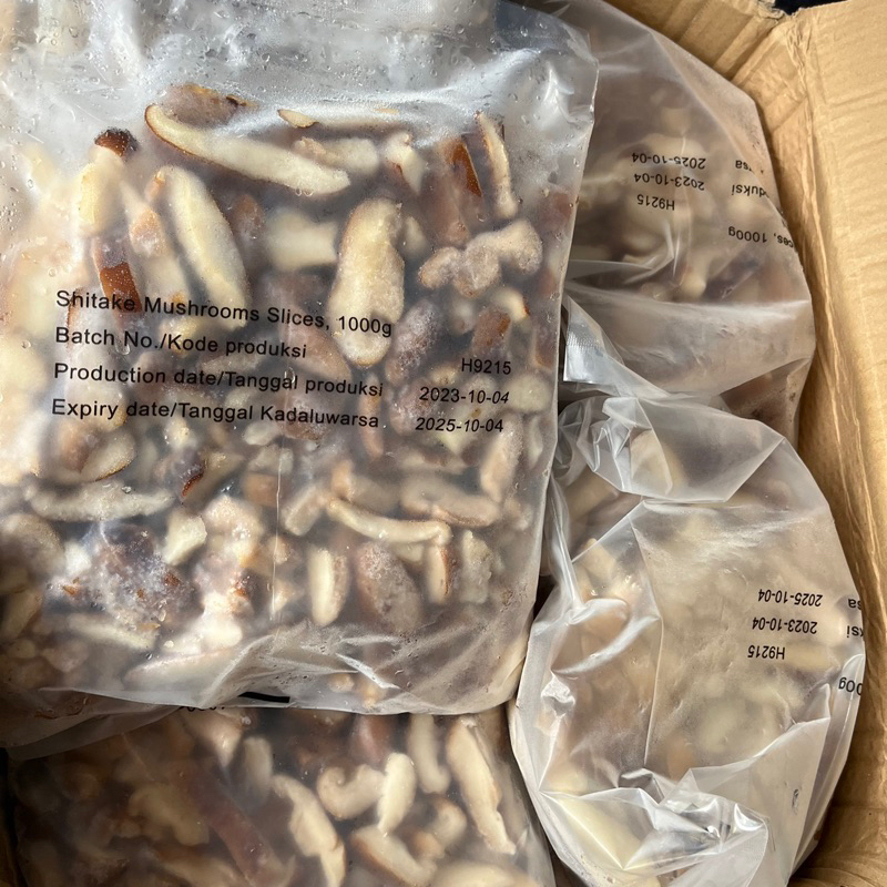

Frozen Shitake Mushrooms Slices 1Kg