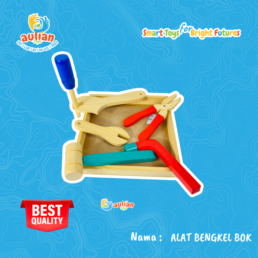 ALAT BENGKEL PINUS - MAINAN KAYU/ MAINAN EDUKASI / ALAT PERAGA EDUKASI / MAINAN MONTESSORI