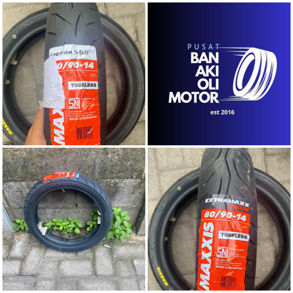 BAN LUAR MAXXIS BAN MOTOR MATIC 80/90-14 TUBELESS || BAN LUAR MATIC MAXXIS 80/90-14 TUBLESS