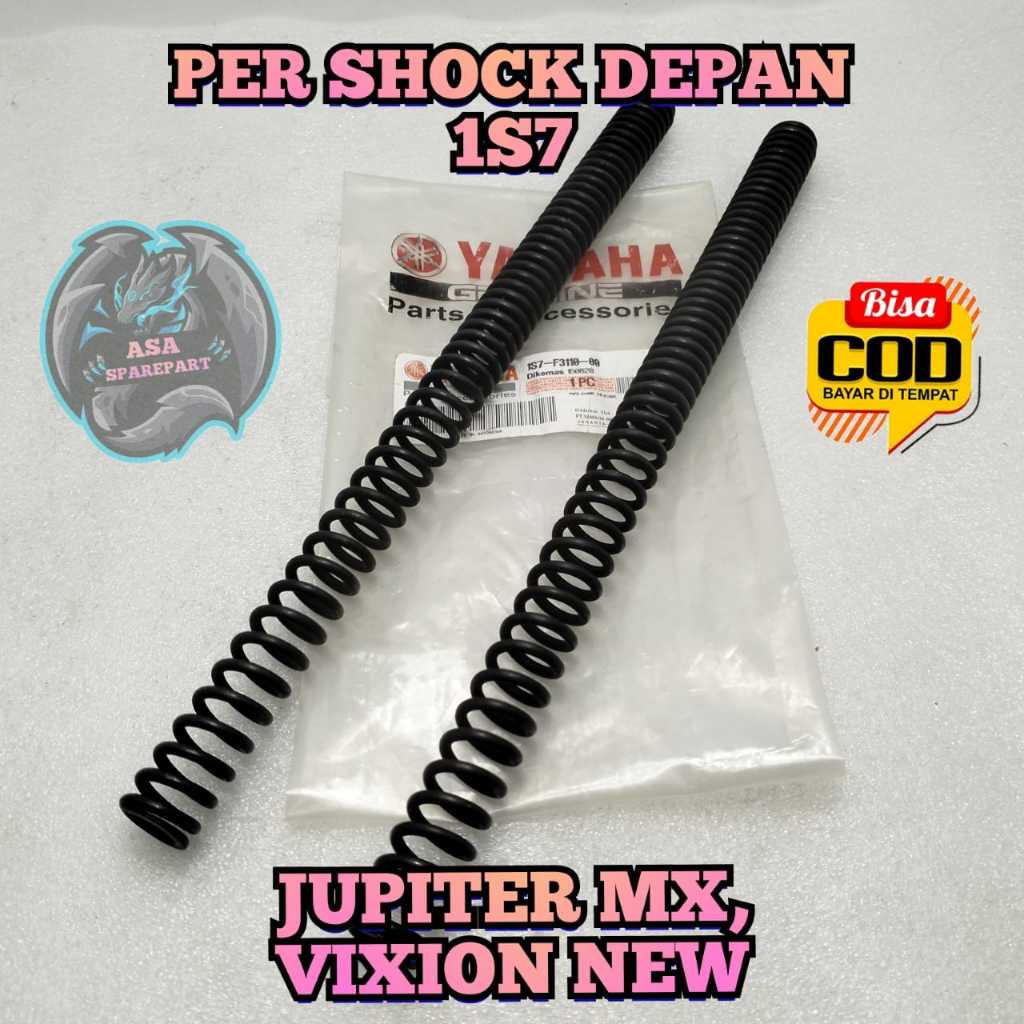 PER SHOCK DEPAN 1S7 MOTOR Yamaha JUPITER MX 135 Old Lama , Jupiter Mx 135 New, VIXION NEW Pir Spring