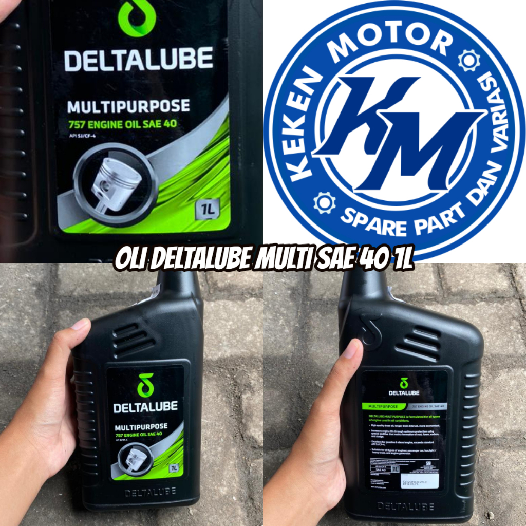 OLI DELTALUBE 757 MULTIPURPOSE SAE 40 1 LITER || OLI MESIN MOTOR DELTALUBE MULTIPURPOSE 757 1 LITER