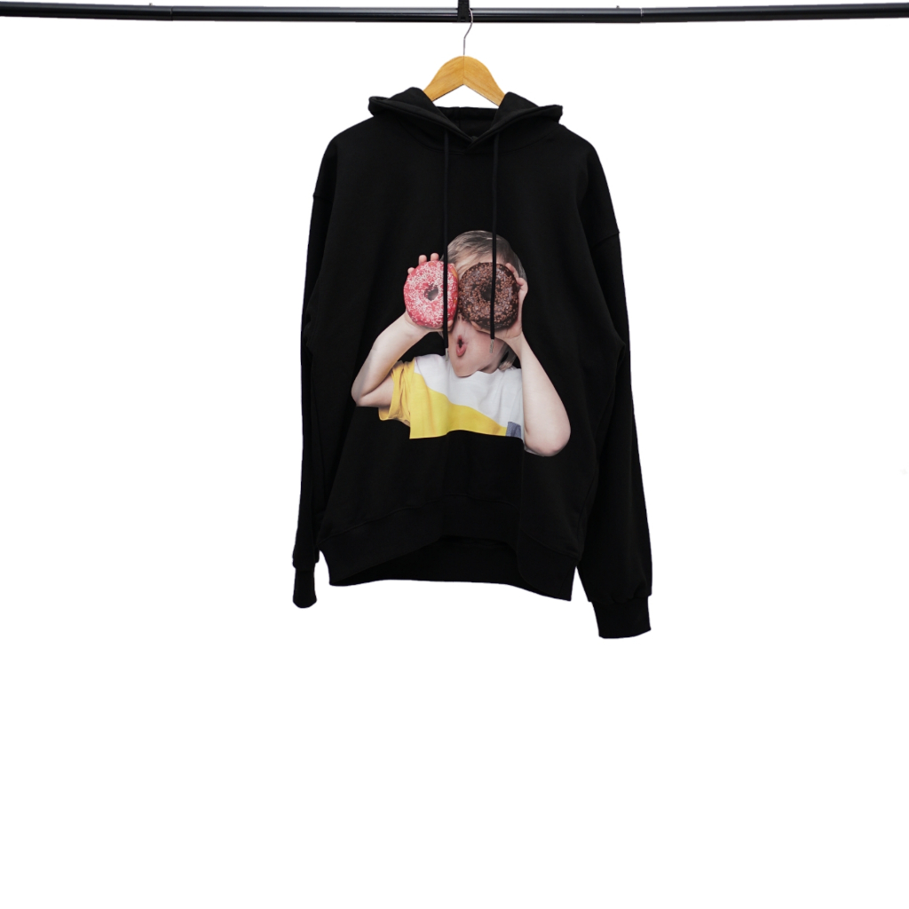 ADLV Black Boy With 2 Donut Hoodie Authentic / Jaket Acme De La Vie Hitam Original