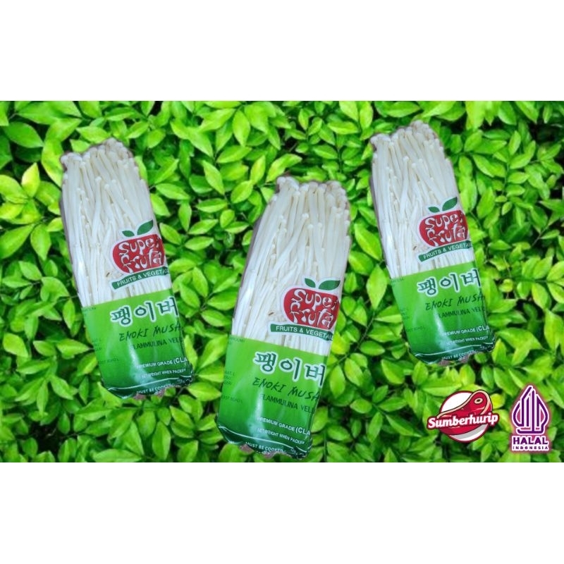 

jamur enoki / enoki mushroom premium 100gr termurah