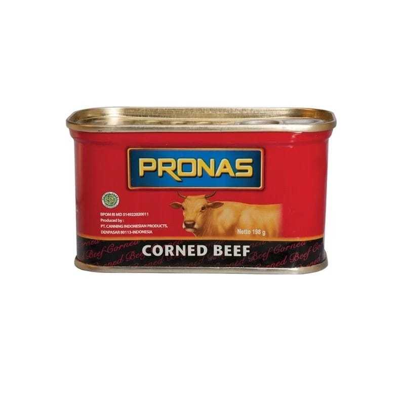 

Pronas Kornet Sapi Regular 198 gr kemasan Kaleng