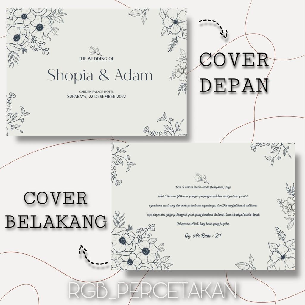 

Buku tamu pernikahan custom nama / Wedding guest book / HARDCOVER