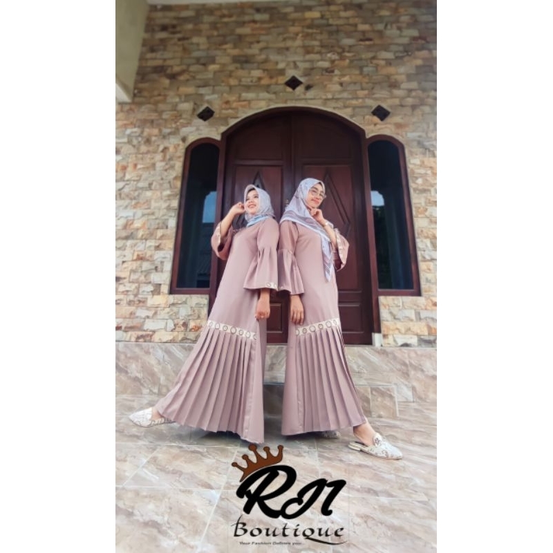 RJI Butik Gamis Busana Muslim terbaru,abaya terkini, modern unik, simple, modis, &elegant gamis mode