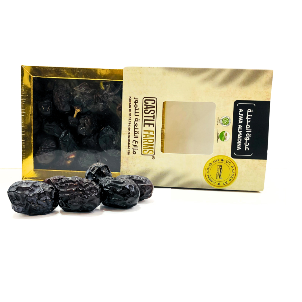 

Kurma Ajwa Organik Castle Farm 250gr / Kurma Nabi / Kurma Ajwa / Kurma / Kesehatan / Kurma Organik