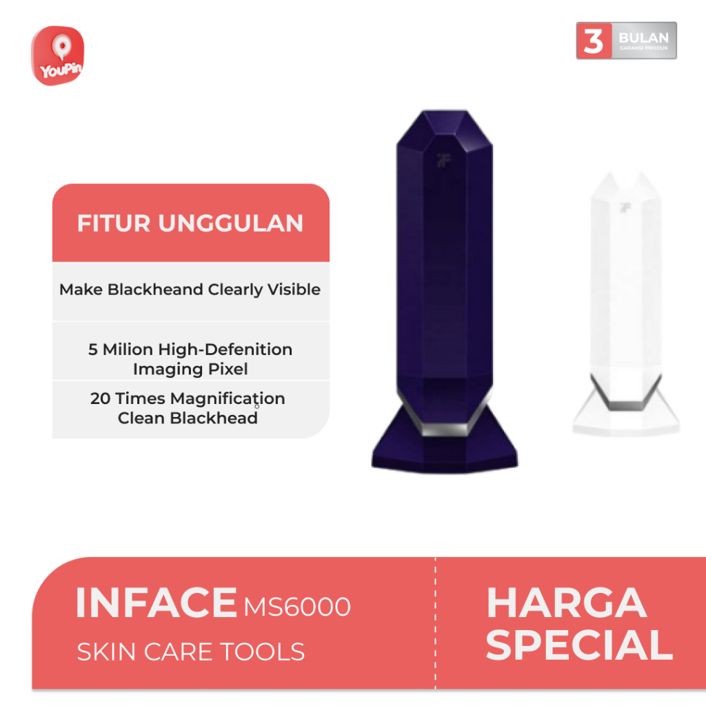 InFace Alat Pijat Wajah Elektrik RF Infrared Beauty Device